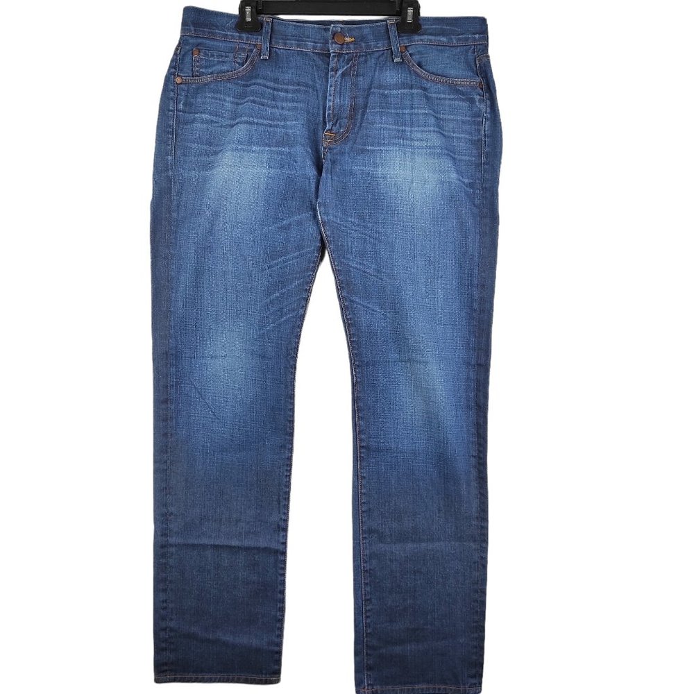 7 For All Mankind Slimmy Sz 38 Made in USA Blue Denim Jeans Mens